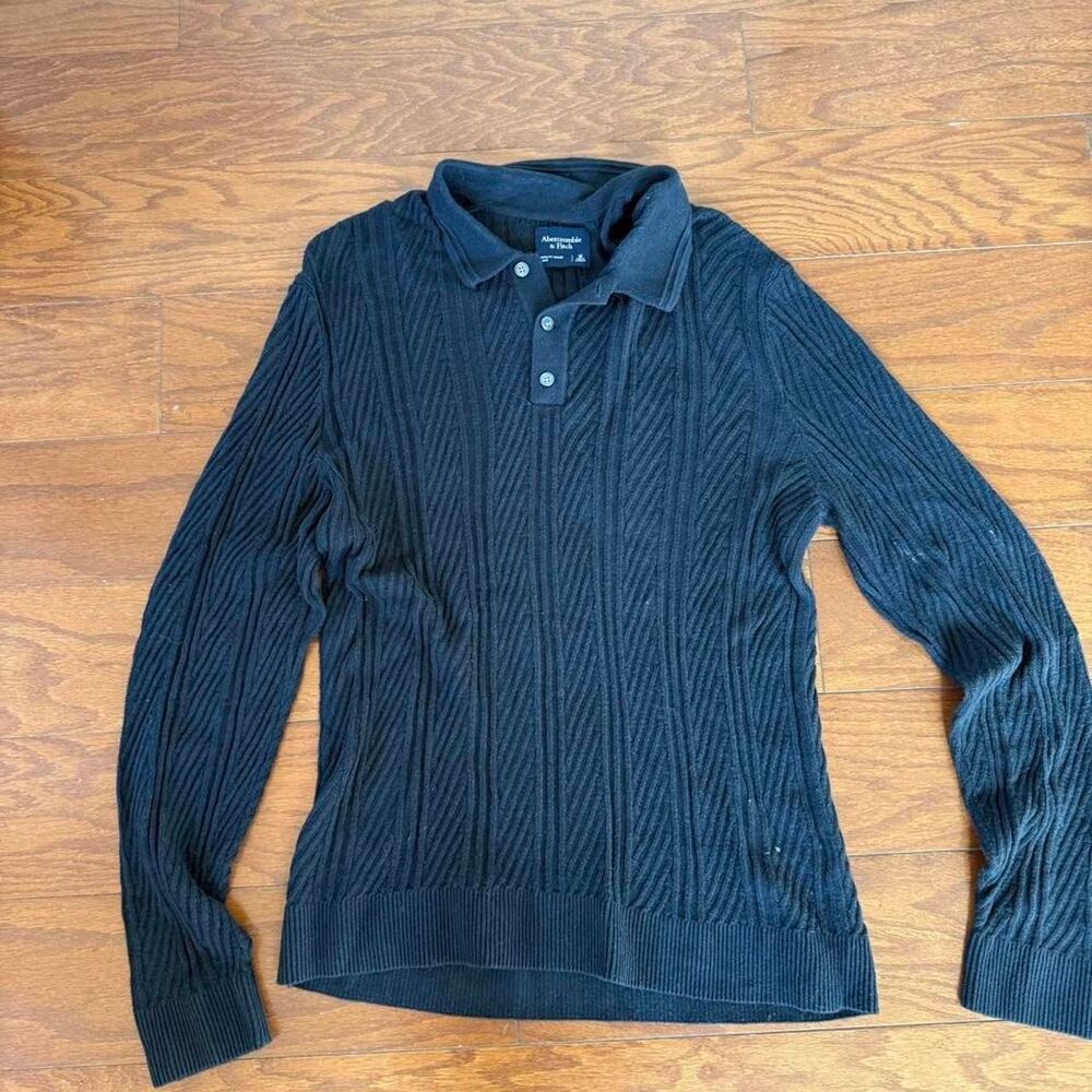 Abercrombie-fitch Men's Black Polo-shirts